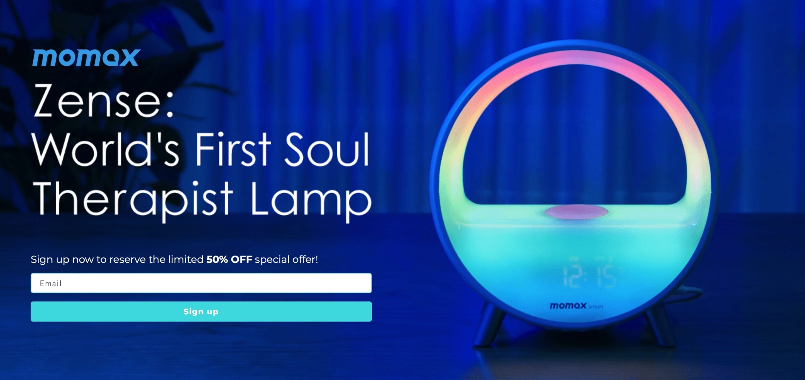 zense landing page