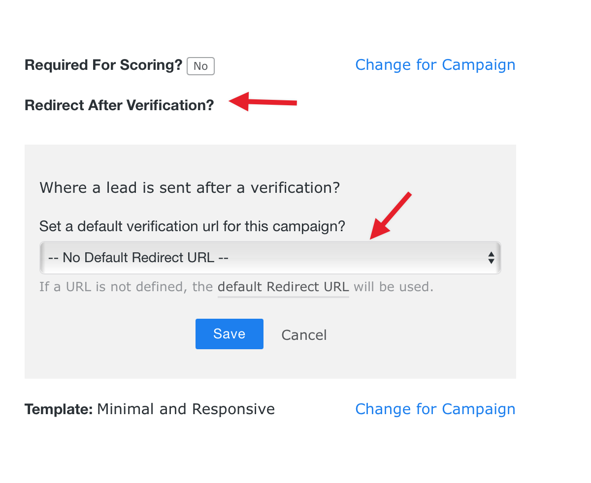 verification redirect