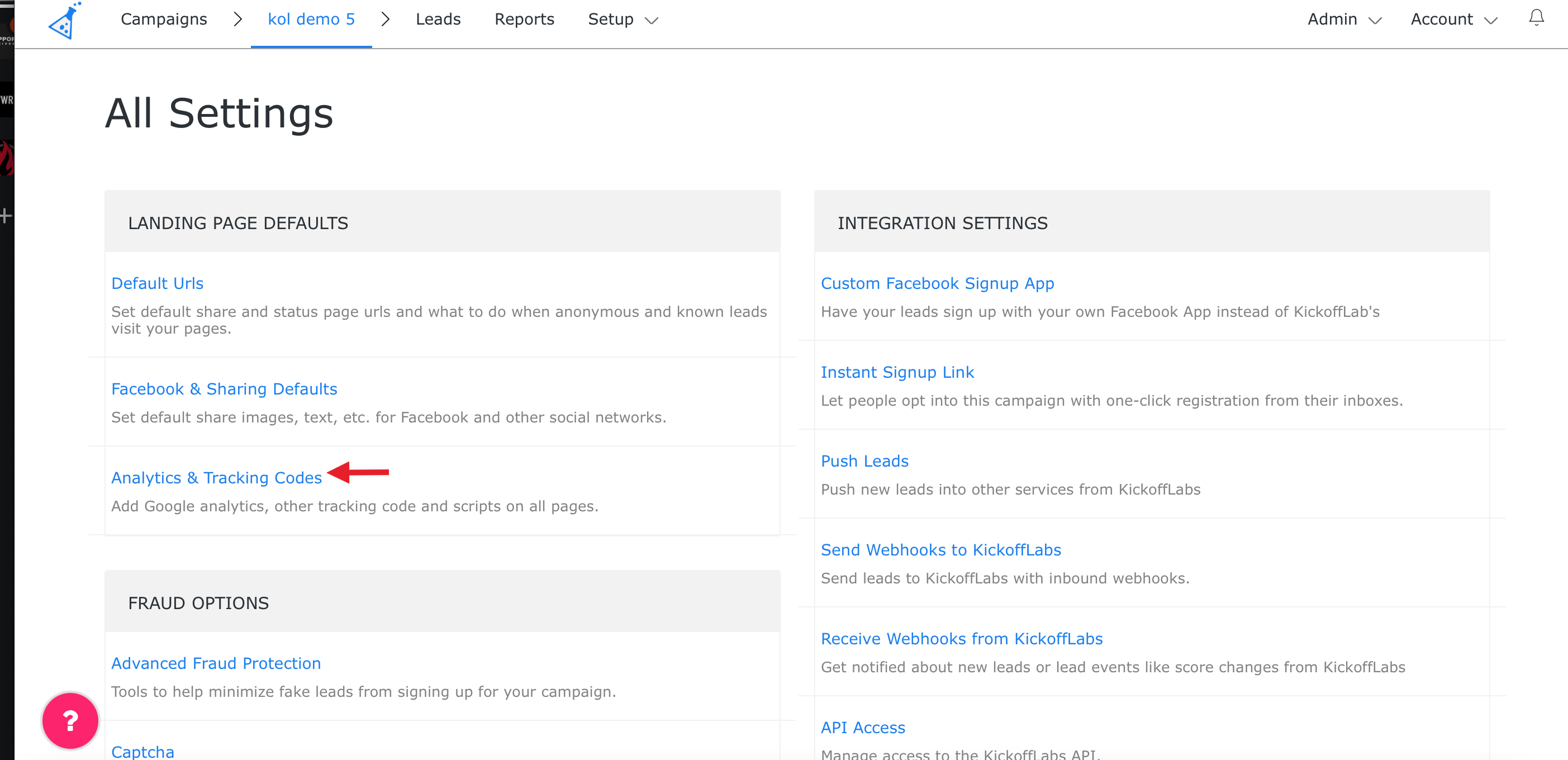 analytics tracking