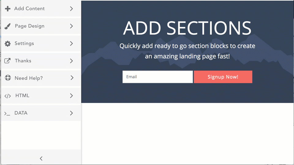 add section