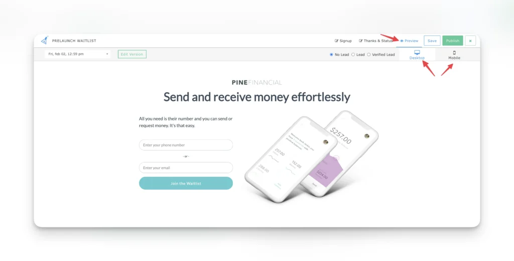 preview device view