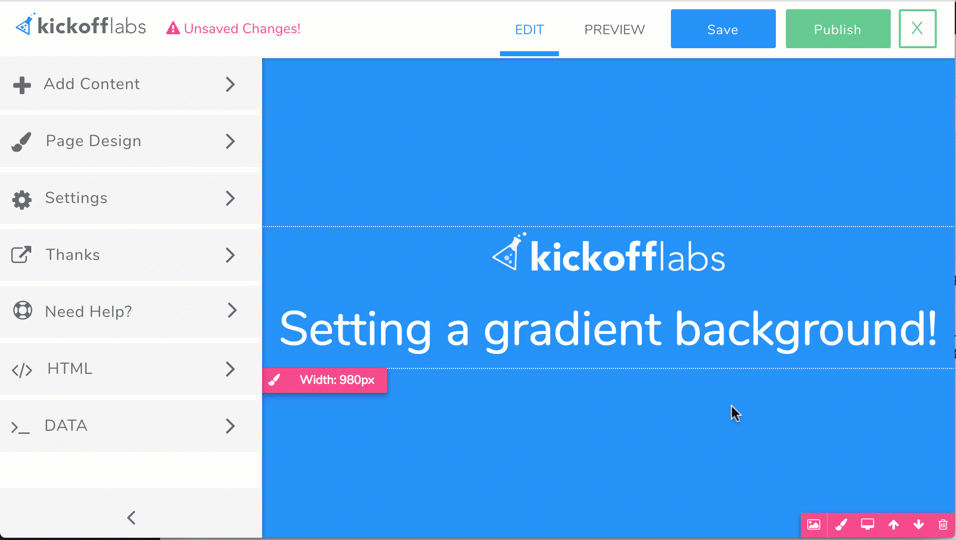 edit gradients recent colors