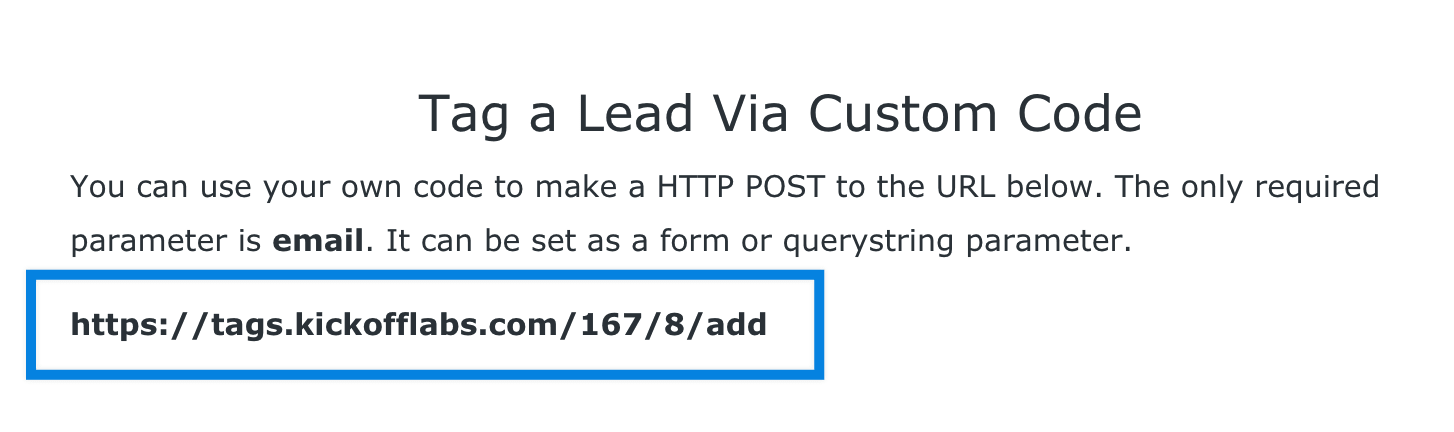 Lead tag custom