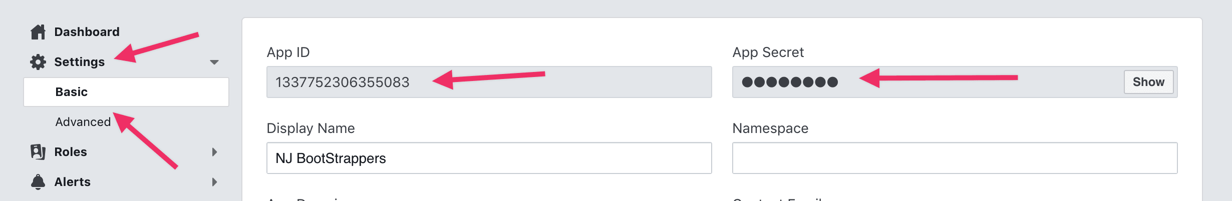 facebook get app id