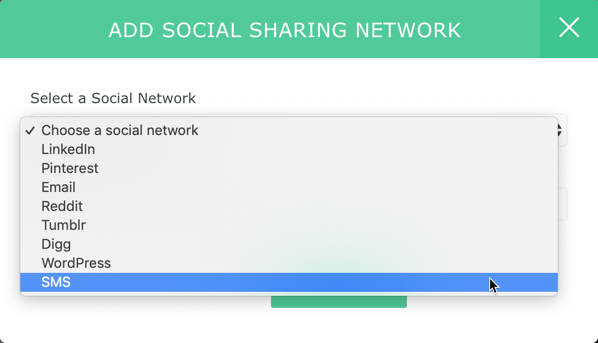 pick sms sharing