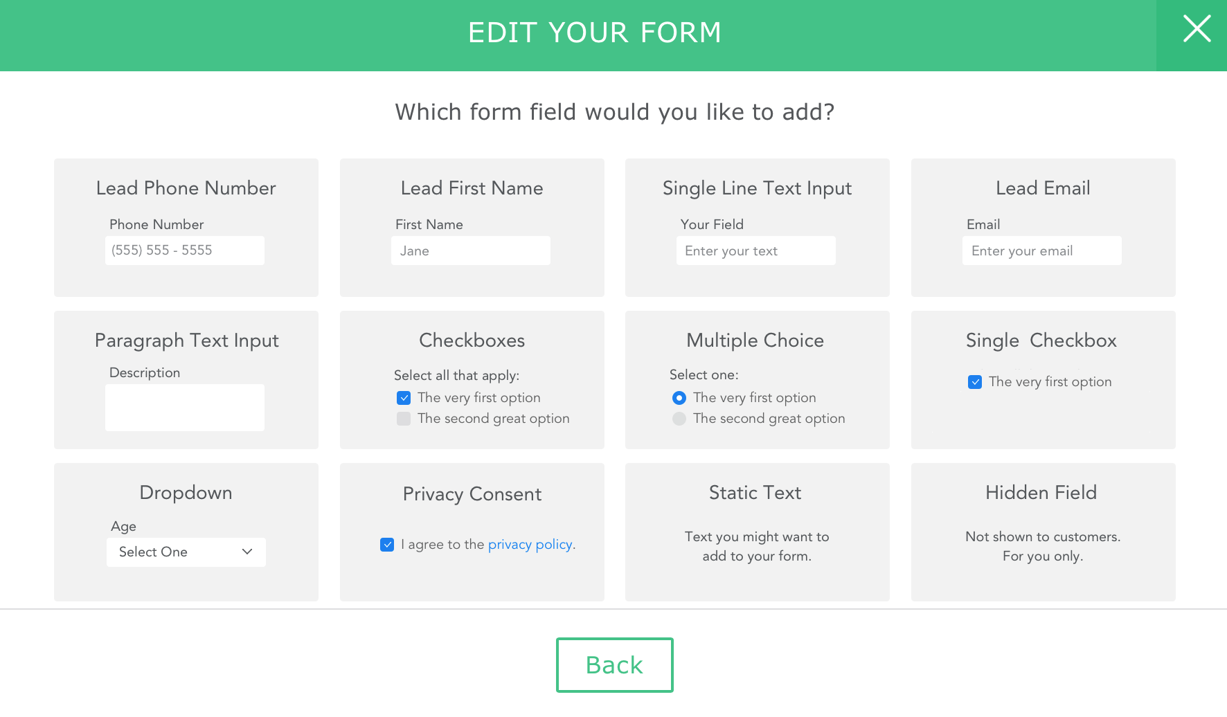 choosefield