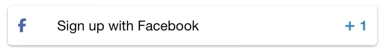 signup with Facebook