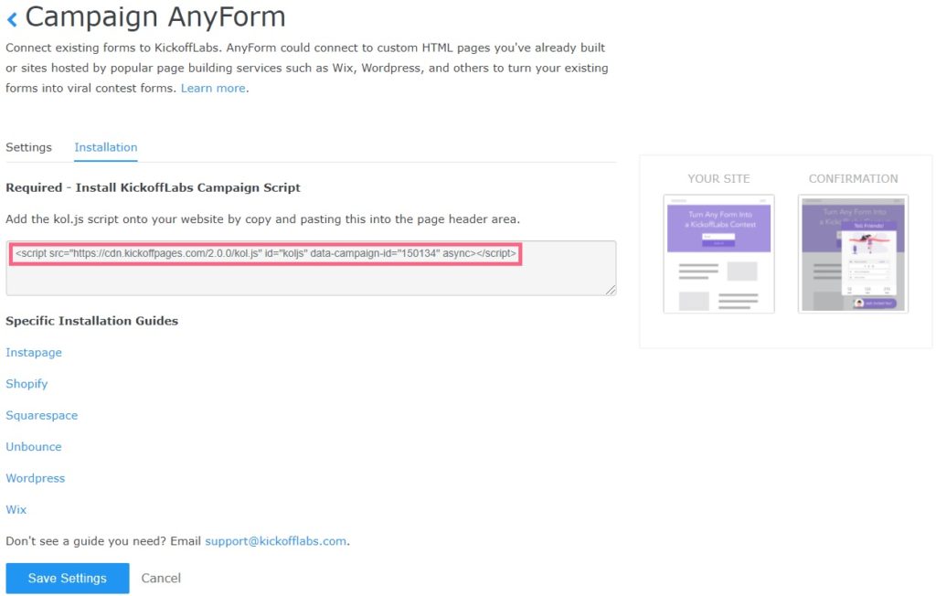 AnyForm script