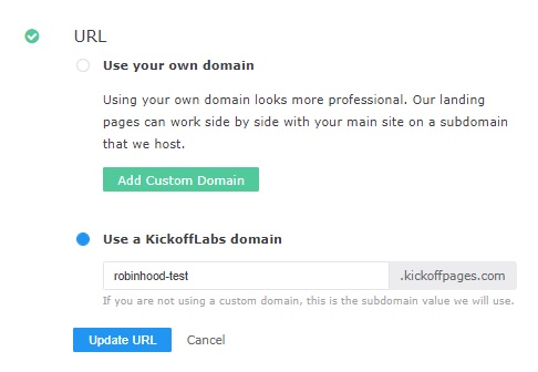 Change URL