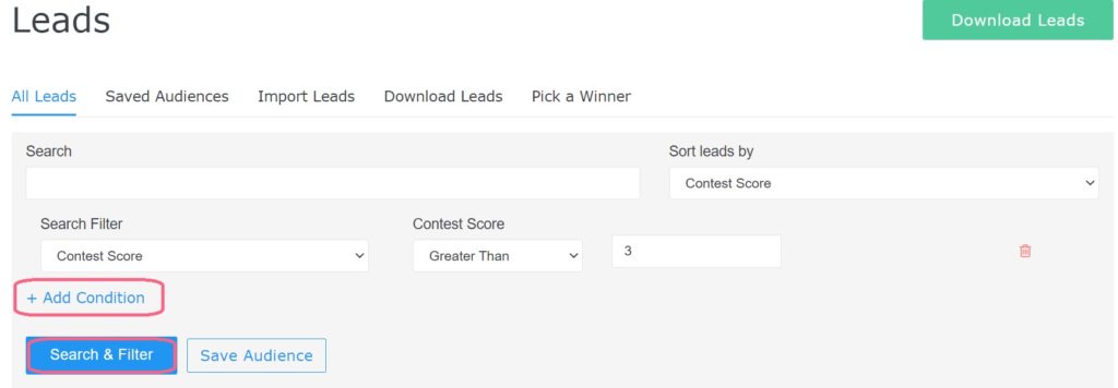 Sorting by Contest score2