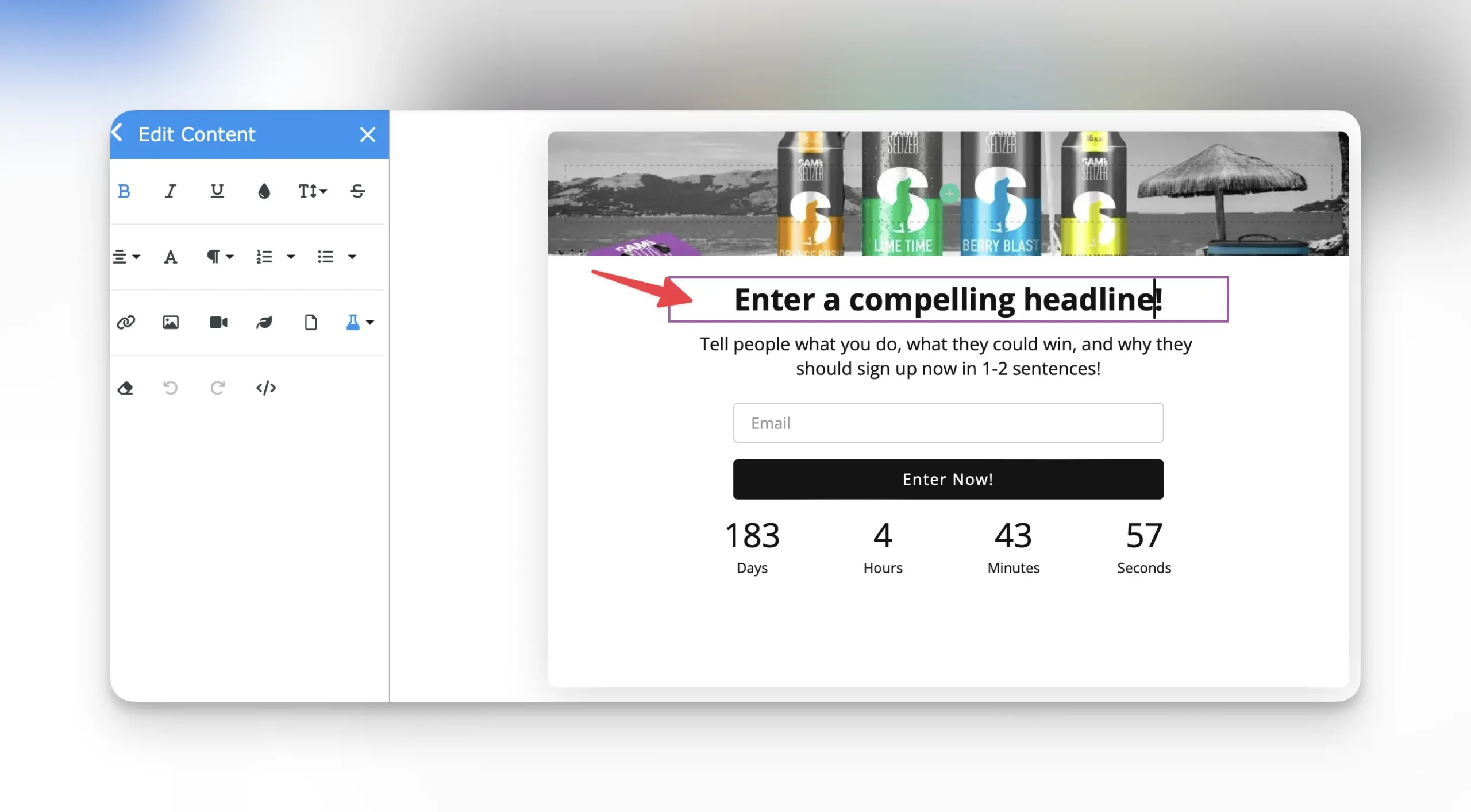 edit popup text