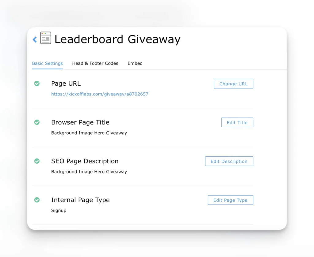 page setting localization