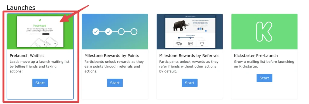 prelaunch waitlist