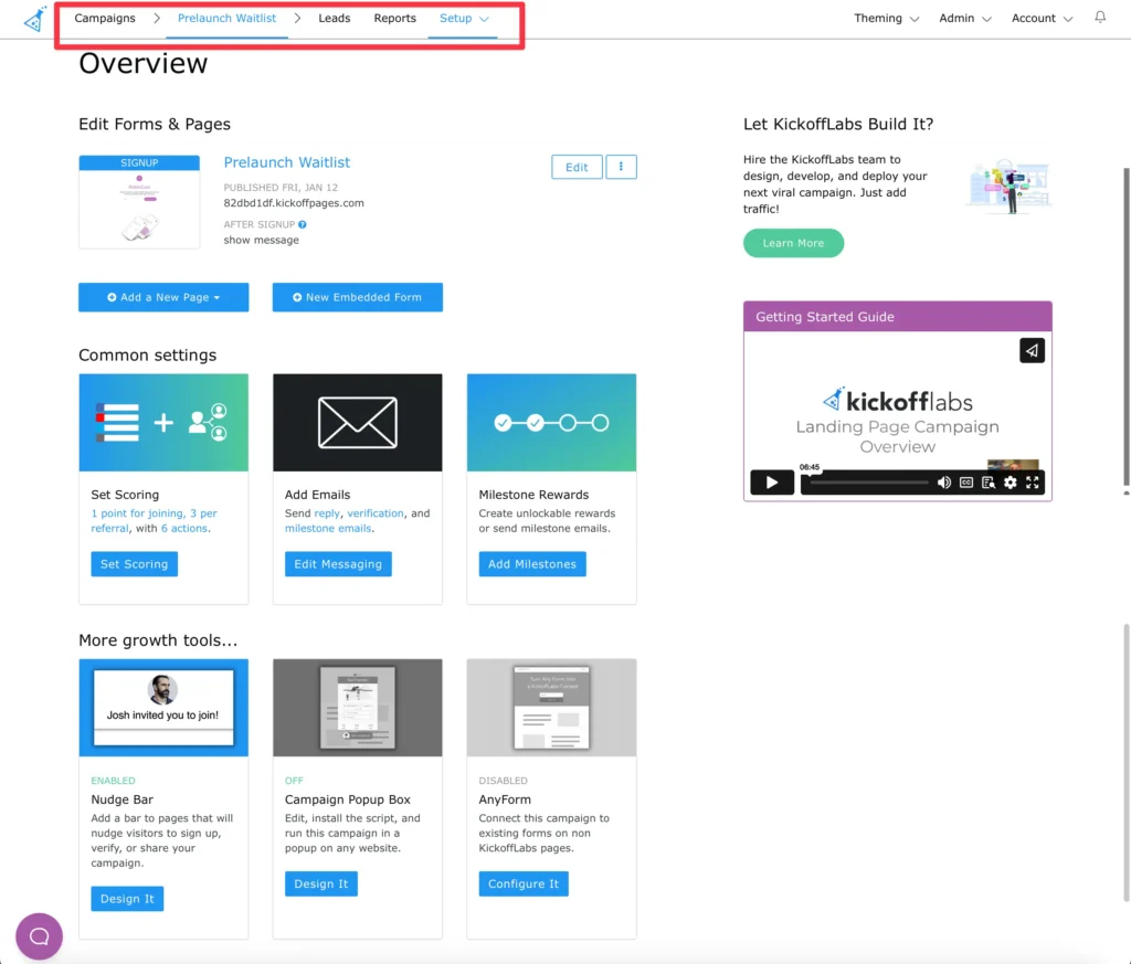 waitlist nav
