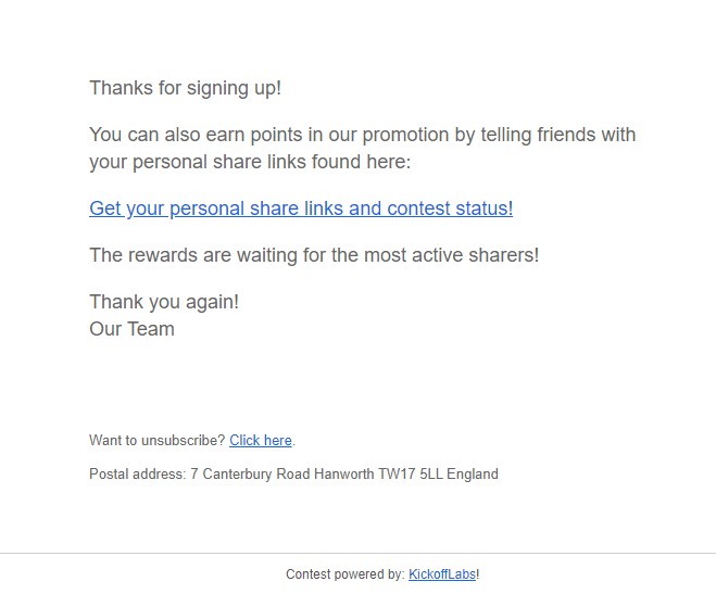 email footer branding