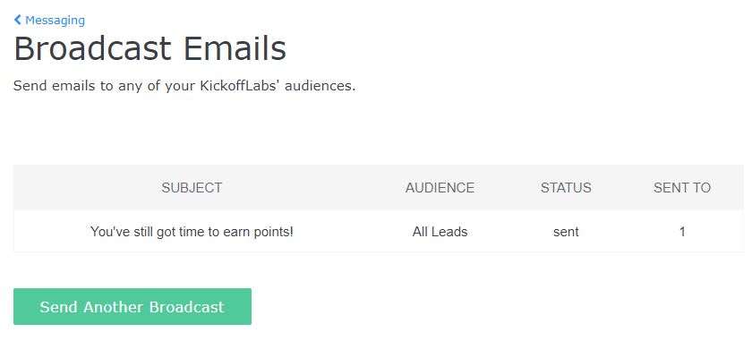 Broadcast Emails