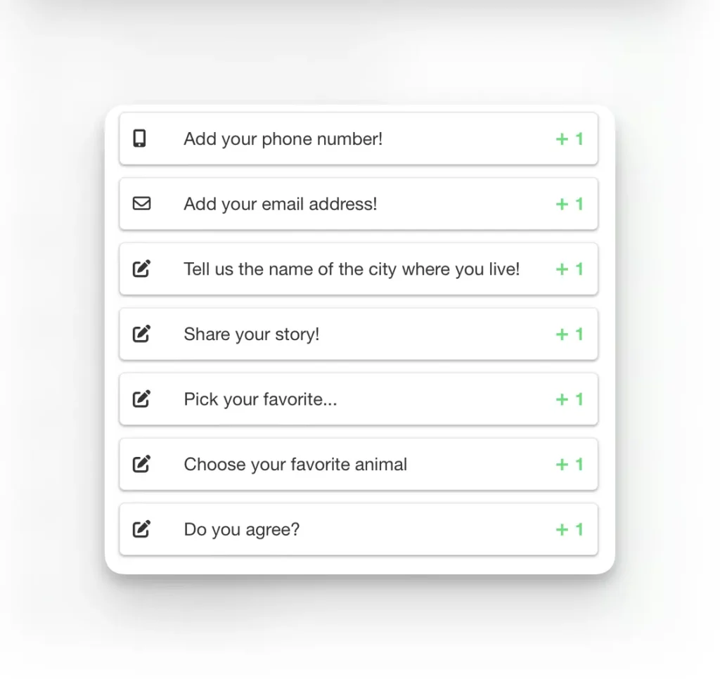 KickoffLabs form entry actions