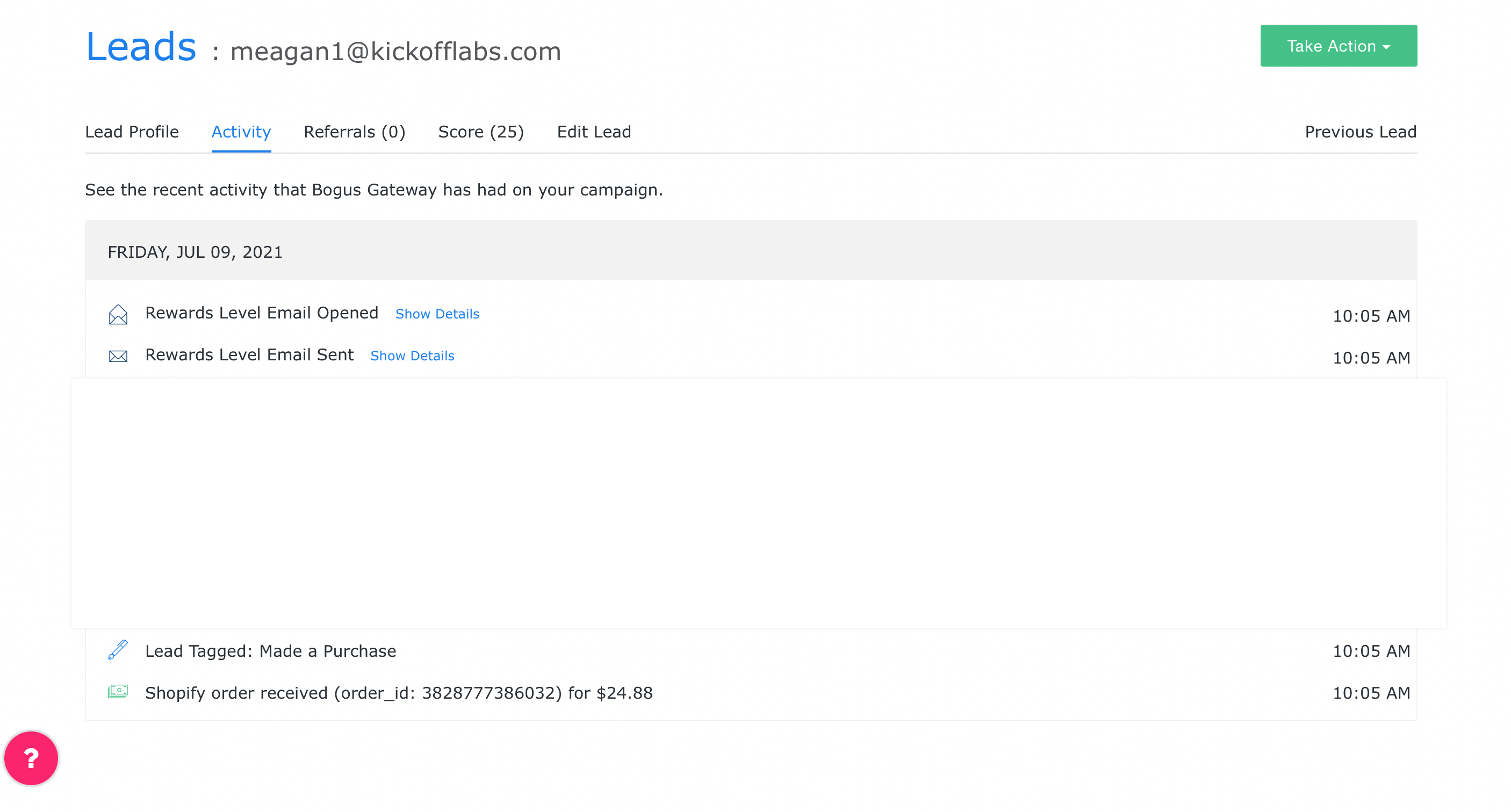 Shopify test