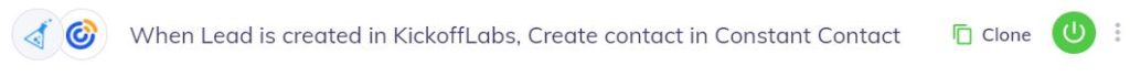 Integrately - KickoffLabs - Constant Contact