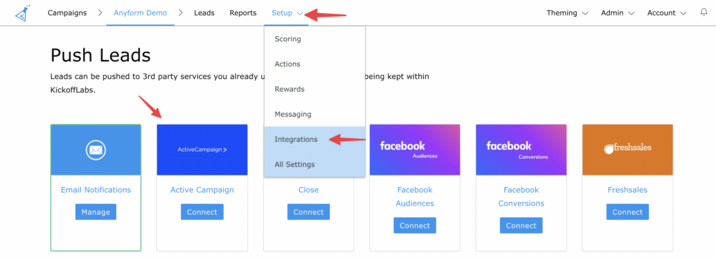 active campaign integration