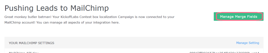 Manage merge fields 2