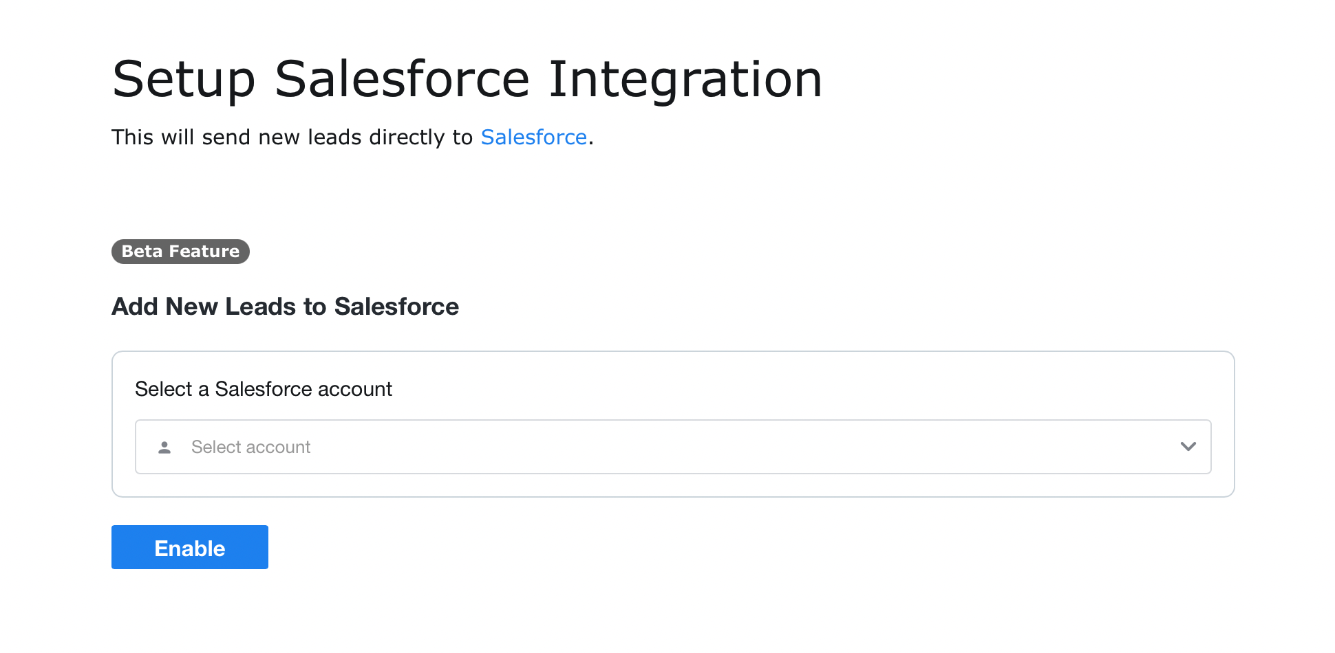 choose salesforce