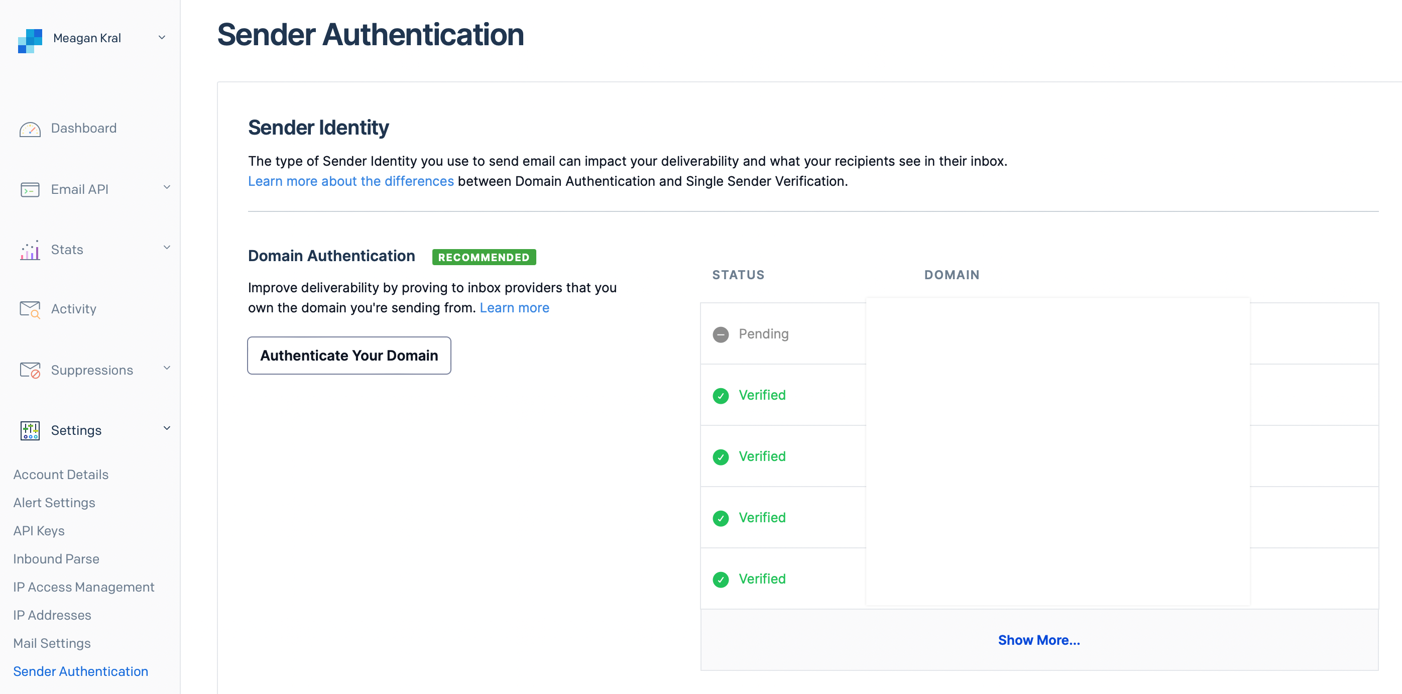 DNS Auth Domain