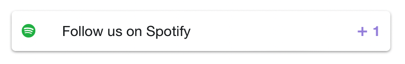 follow on Spotify for points