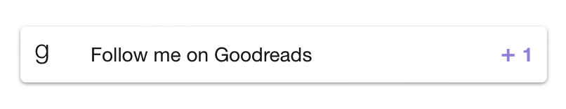 follow on Goodreads action