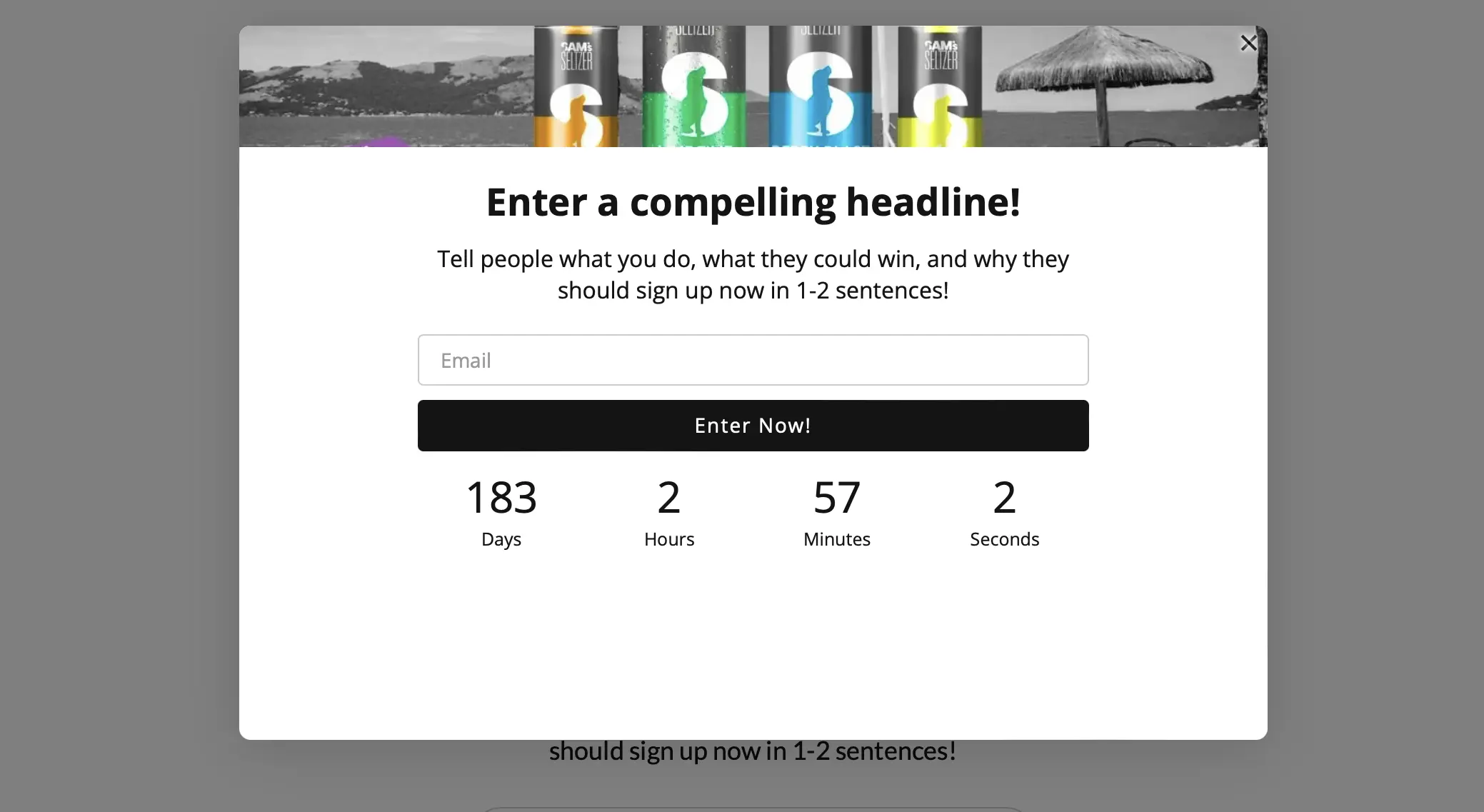 live popup example