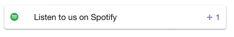 listen to a track on Spotify for points