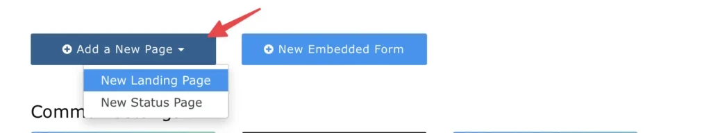 add landing page