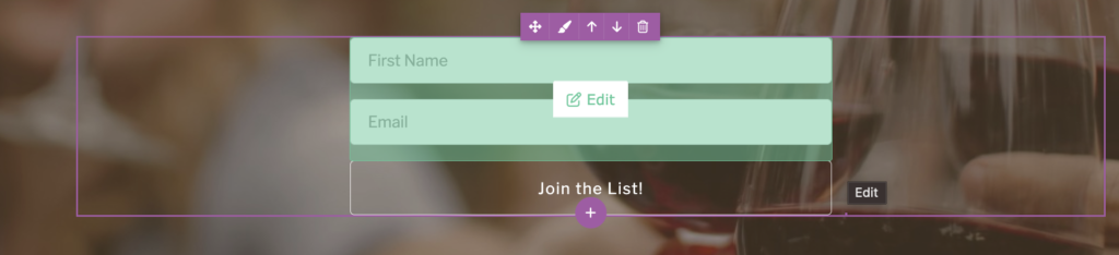editing a KickoffLabs form
