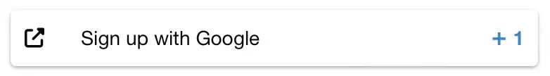 google signup button