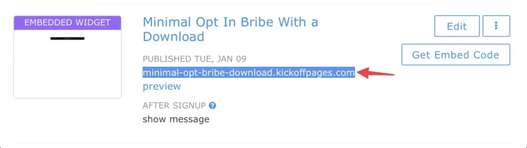 copy embed url