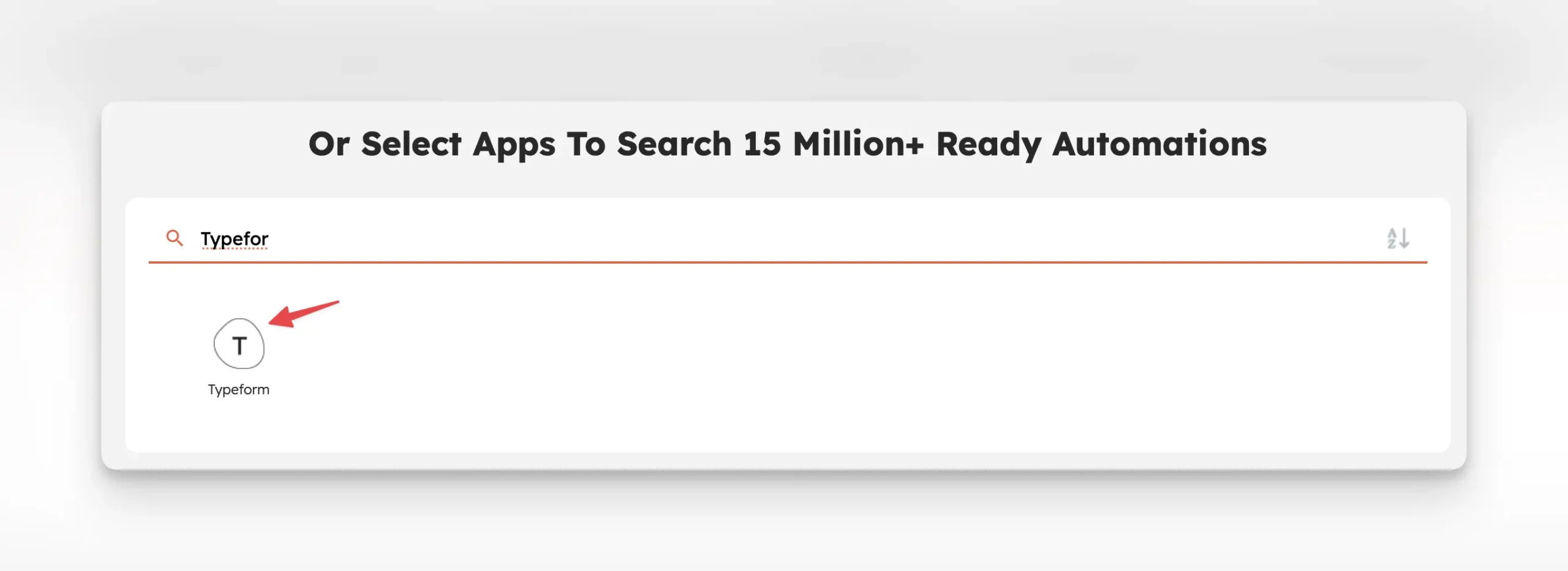 Select the 1st app in Integrately. 