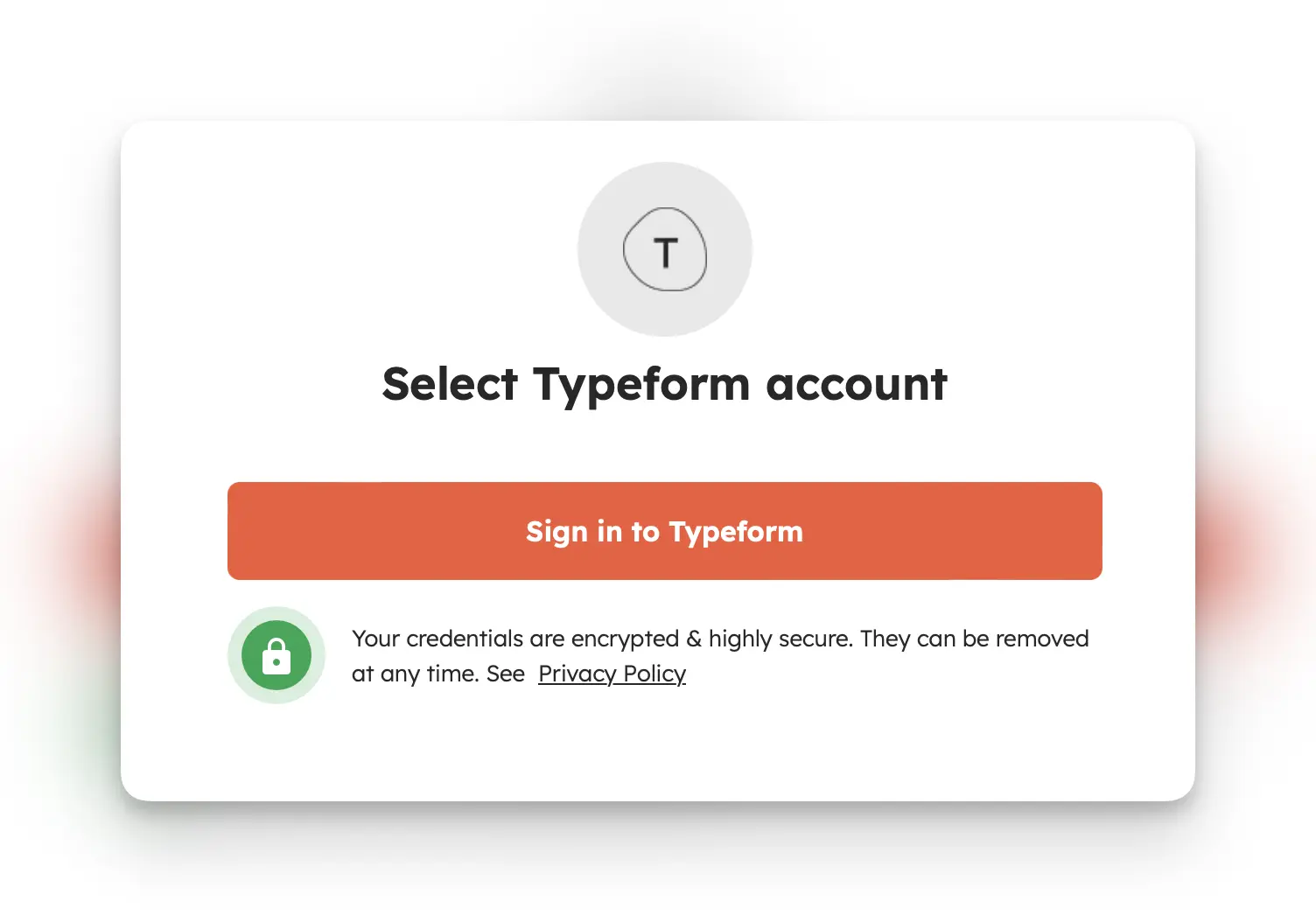 Typeform signin