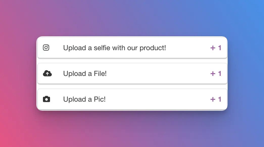 Upload file actions