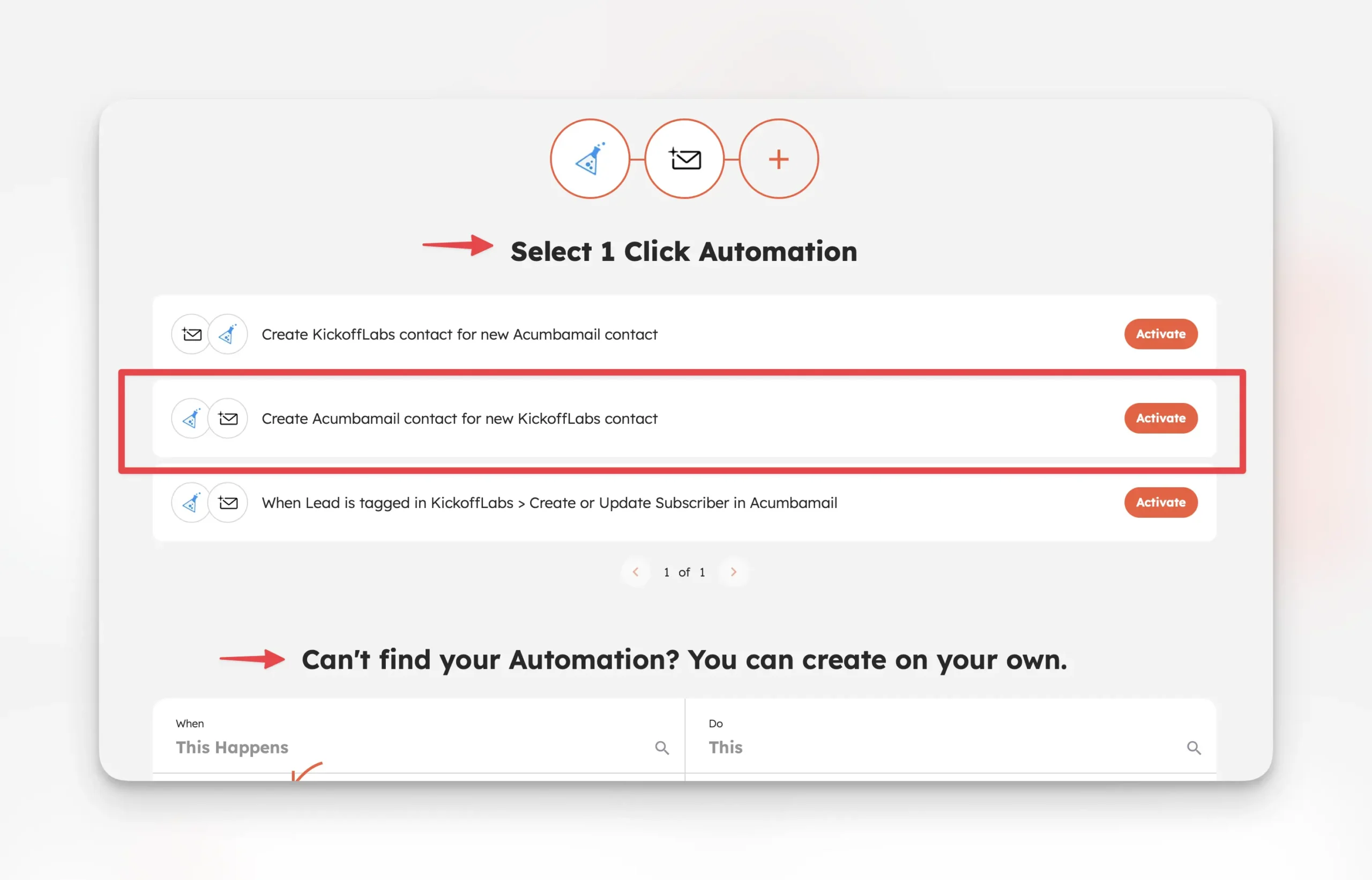 Acumbamail automation for Integrately