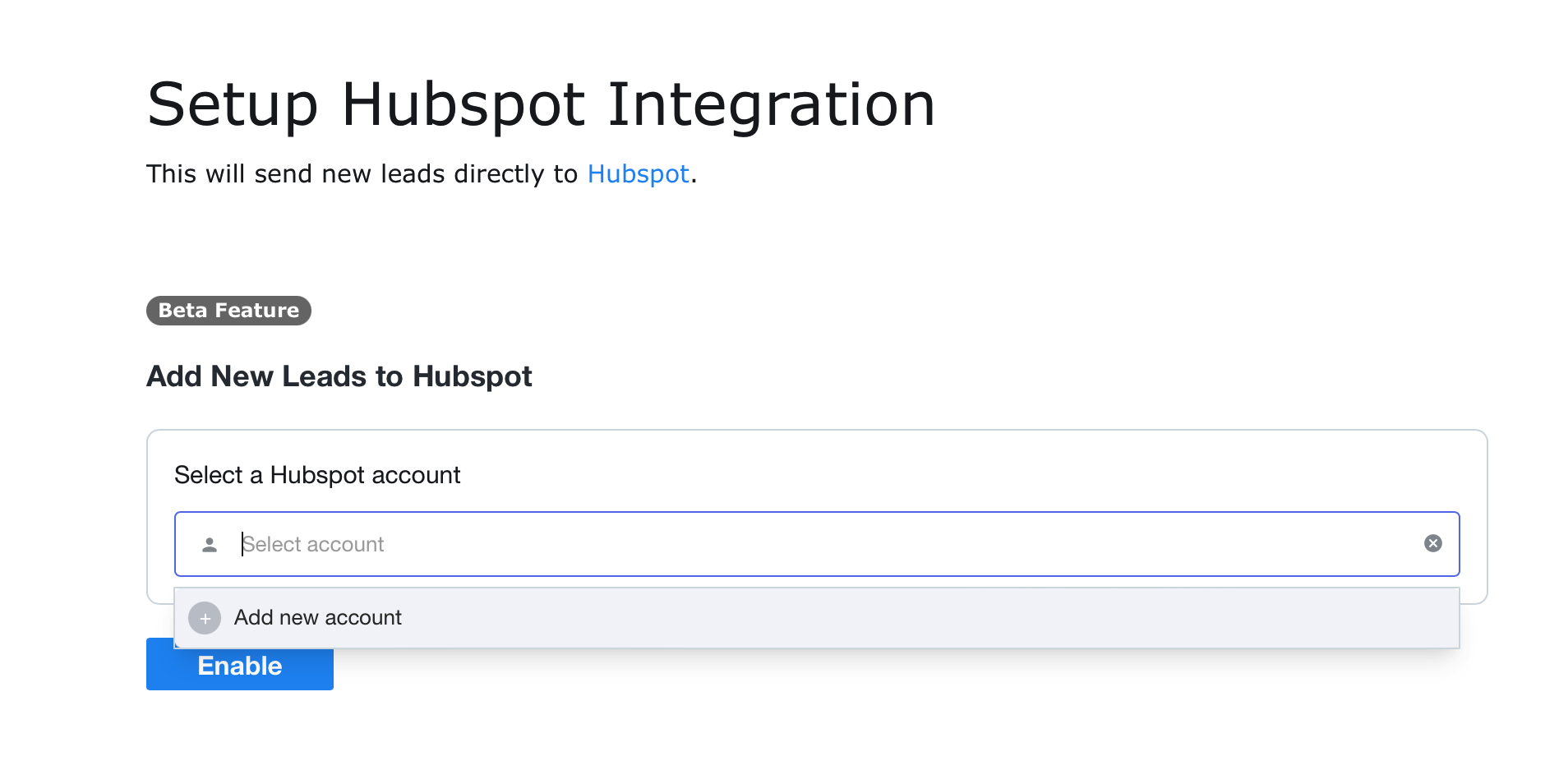 connect your hubspot account
